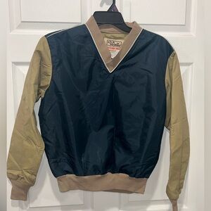Vintage Walls Blizzard-Pruf V Neck Pullover Windbreaker Jacket‎ USA Made Size L